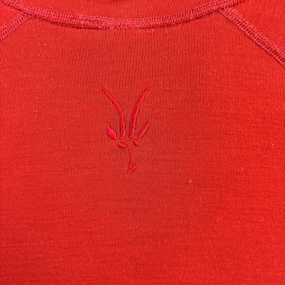 Ibex Womens Large 100% Merino Wool Quarter Zip Red Base Layer Hiking Pullover - Picture 11 of 11